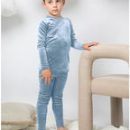 AS 2025 Autumn Soft Wrap Velvet pjs kids clothes baby footie teen