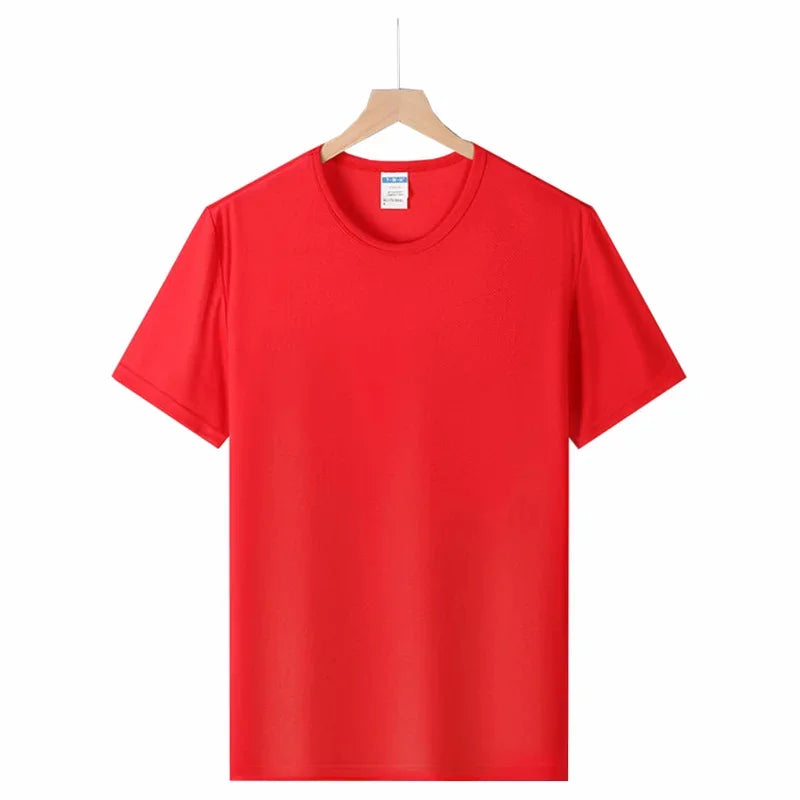 Custom Printed Quick-Drying T-shirts For Men And Women With Logo And Text Short-sleeved T-shirts Original Design Gift Tops 2025