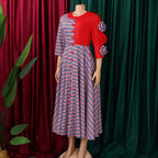 Elegant Dresses for Women 2025 Fall Fashion African 3/4 Sleeve Party