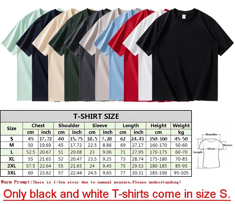 T-shirt imprimé unisexe Y2K – 100 % coton streetwear