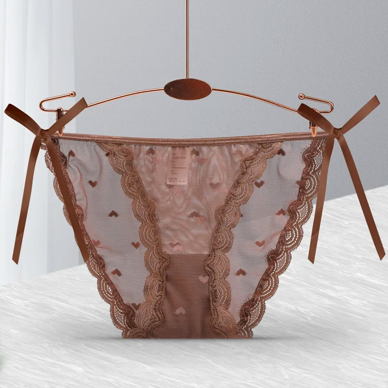 Women's Underwear, Pure Cotton, Antibacterial, Sexy, Breathable, Summer Lace, Japanese Style, Ice Silk Briefs for Girls