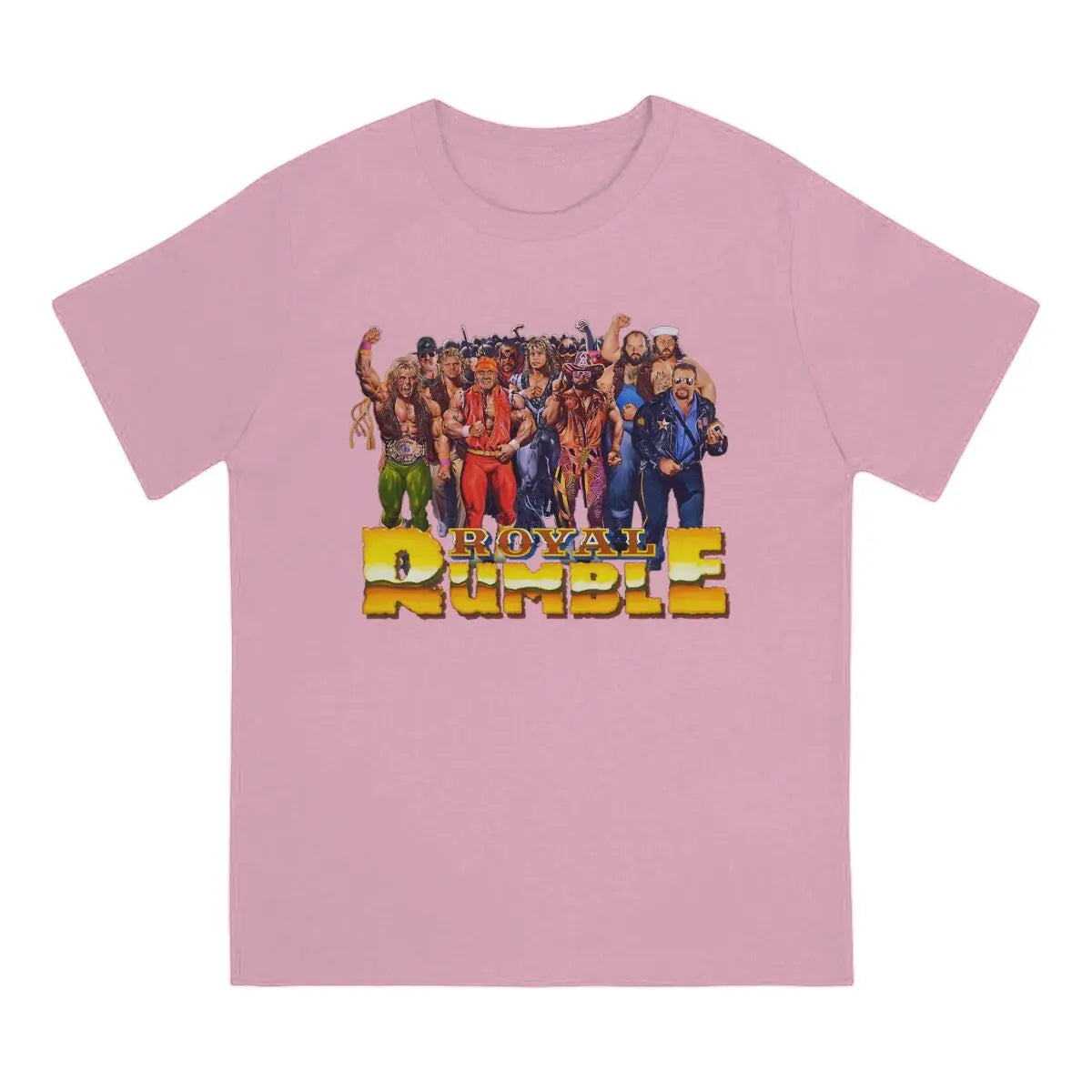 Hot selling in Summer Unisex T-shirts Wrestling Fabric Royal Rumble 1991 Round neck short sleeved T-shirt Street Clothing S-6XL