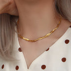 Bijoux dorés à chaîne torsadée – Collier, bracelet ou ensemble