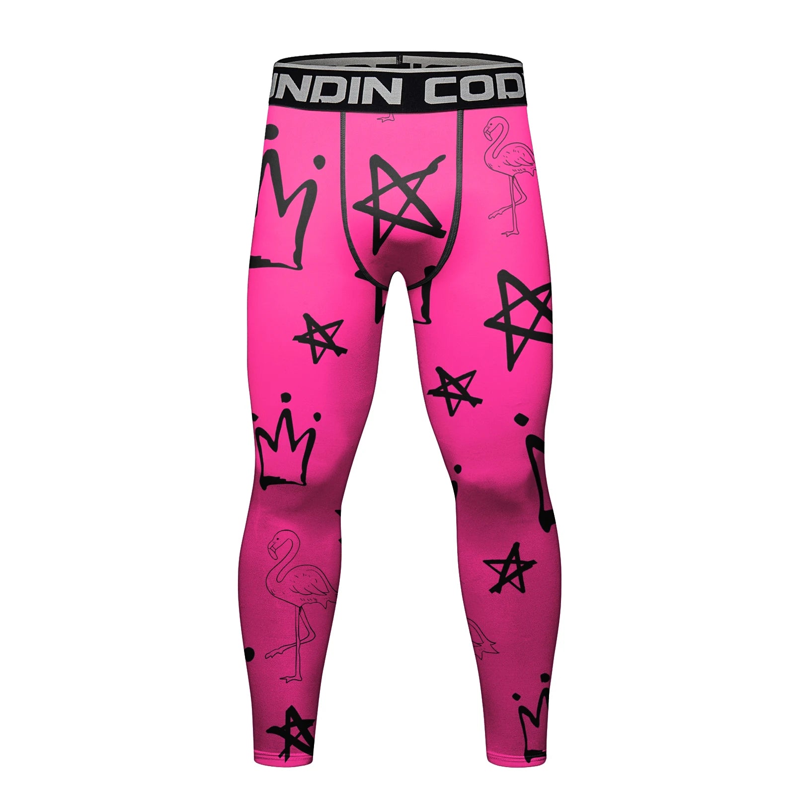 Legging Compression MMA Homme – BJJ Kickboxing Fitness Impression 3D