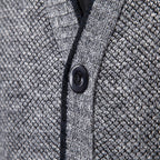 Cardigan Tricot Homme Col V – Pull Casual Chaud Automne Hiver M-4XL