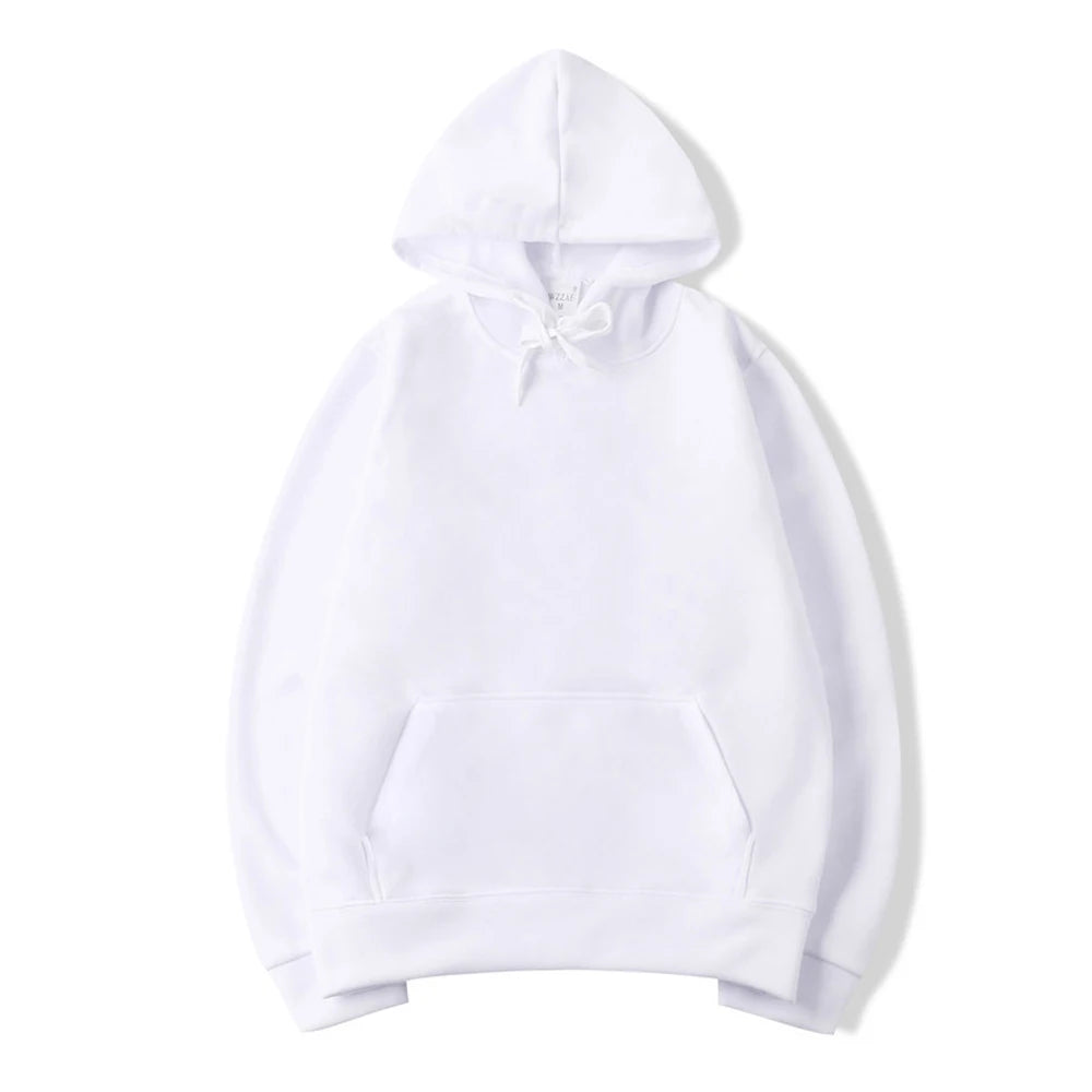 Hoodie homme à capuche – Coloris unis et coupe régulière