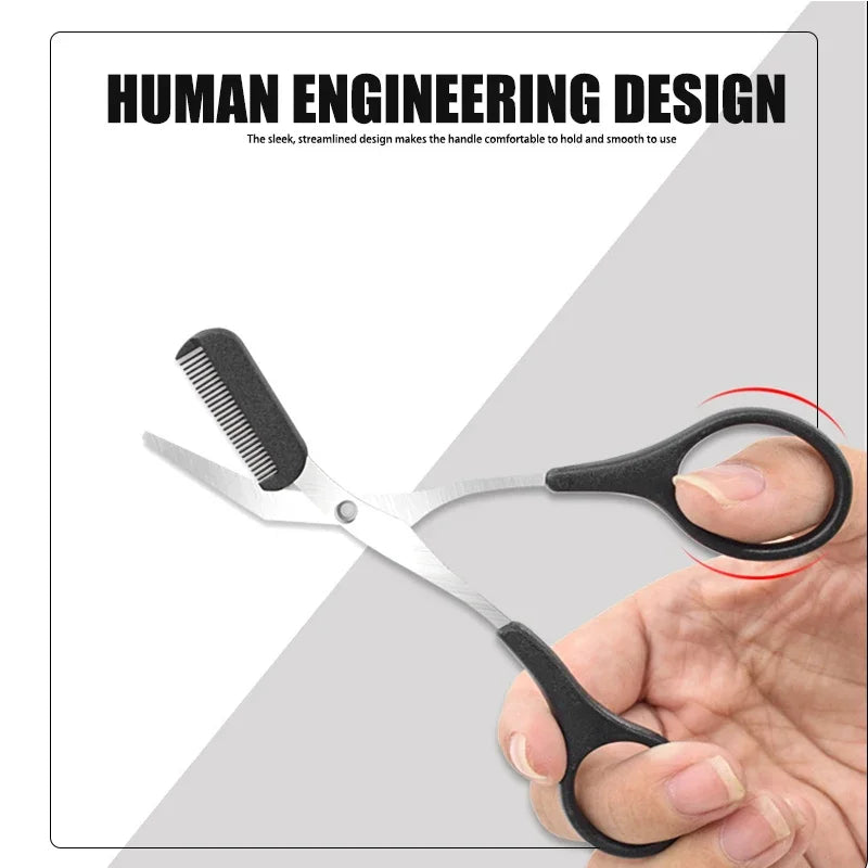 Eyebrow Trimmer Scissor Beauty Products for Women Eyebrow Scissors with Comb Beauty Scissors  Stainless Steel Makeup Accessories
