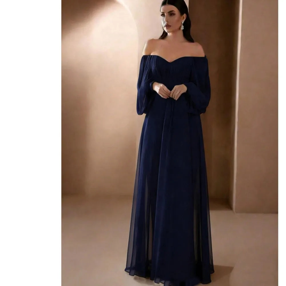 Robe femme A-line mi-longue – Coupe ajustée
