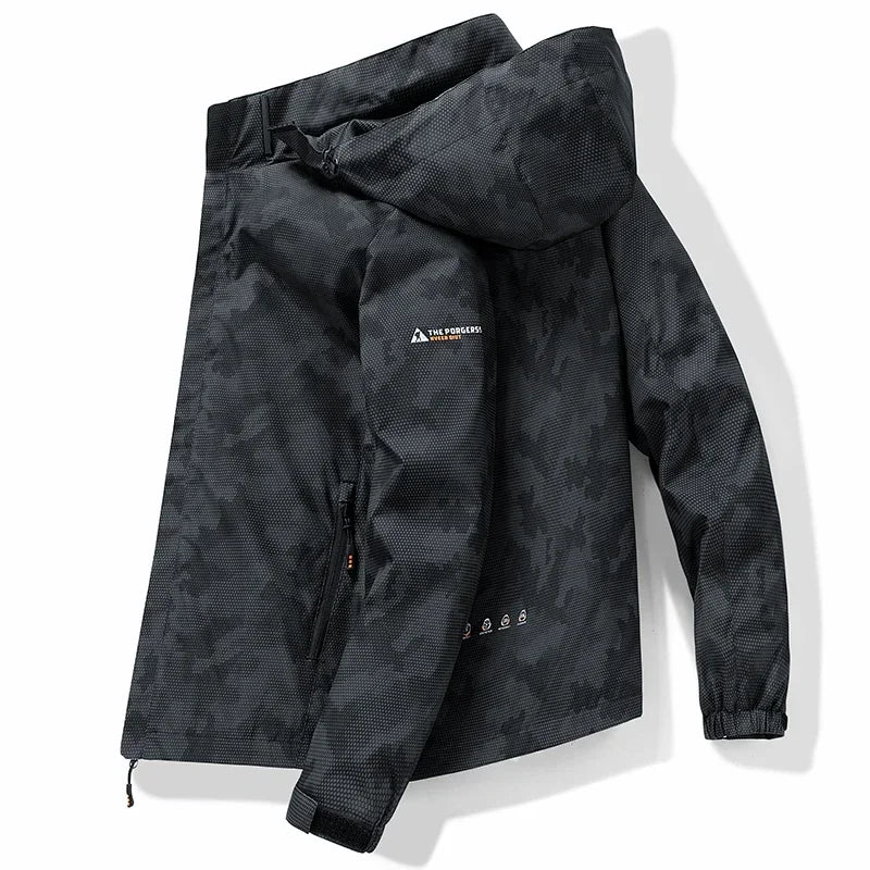 Coupe-Vent Homme À Capuche Imperméable – Camping Style Coréen Printemps Automne