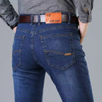 Jean droit homme – Style décontracté et braguette zippée