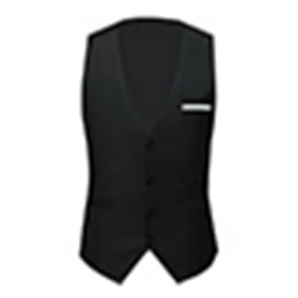 Gilet de costume homme uni – Col V et fermeture boutonnée