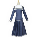 Adult Women Toko Fukawa Cosplay Costume Danganronpa JK Uniform with Glasses Halloween Carnival Dress Up Suit