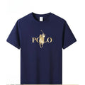 Summer Trendy Brand Men's Clothes Business Casual Short-sleeved T-shirt Slim Fit and Versatile Crew Neck Top Breathable T-shirt
