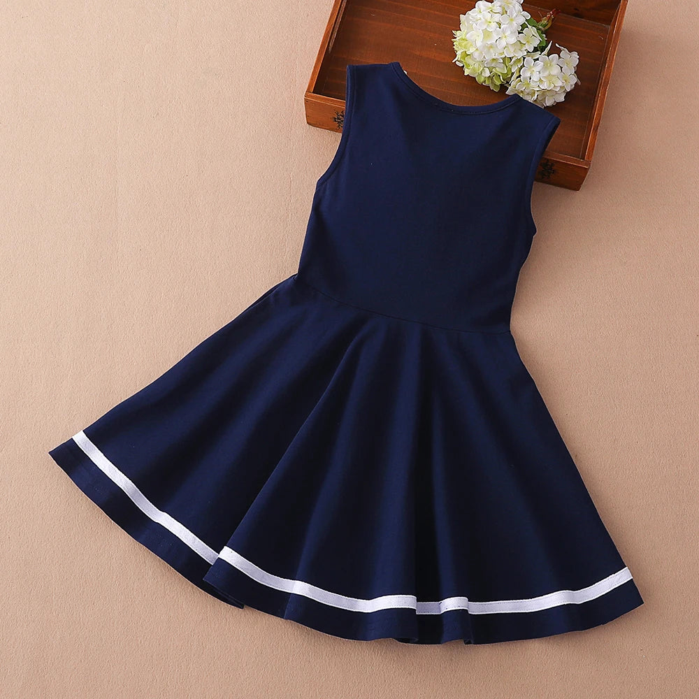Kids Dresses for Girls Clothes Cotton Summer Dresses for 5 6 7 8 9 10 11 12 Years Casual Sleeveless Children's Clothing