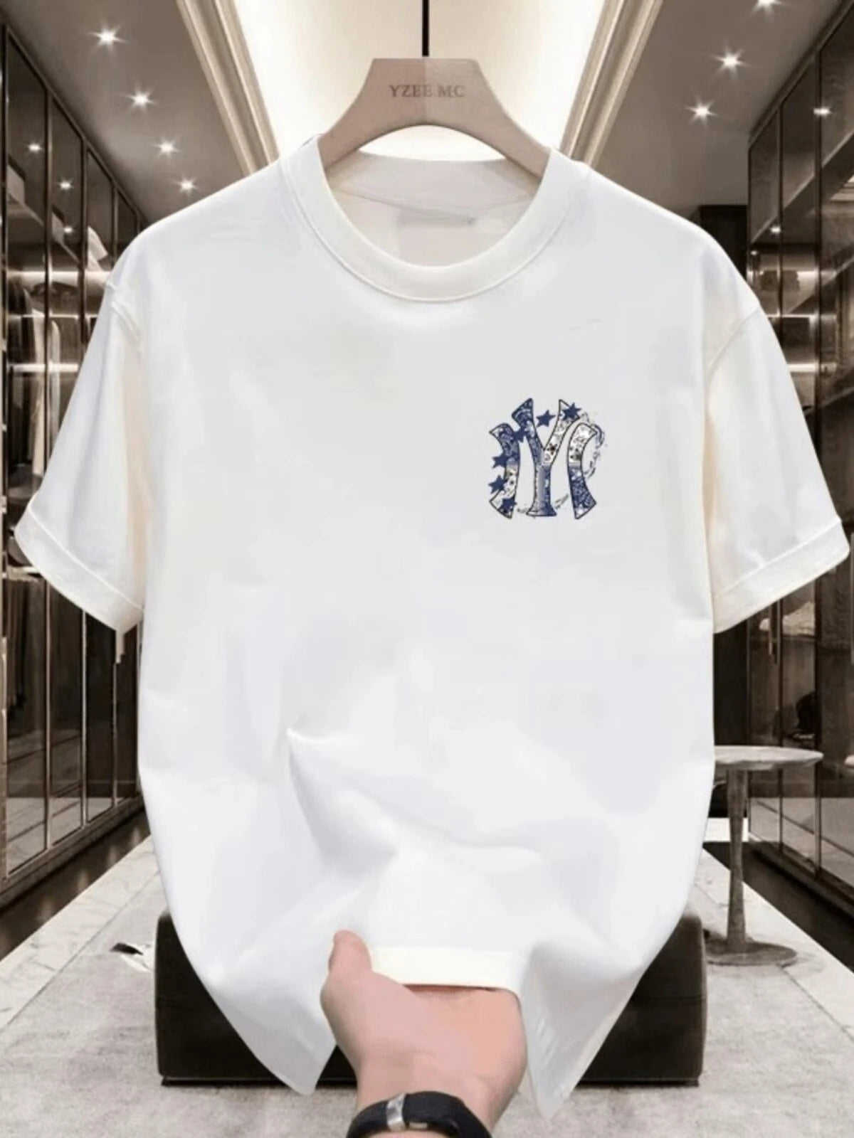 Street Trendy Brand Sports Logo Casual T-shirt Luxury Brand Men's and Women's Top