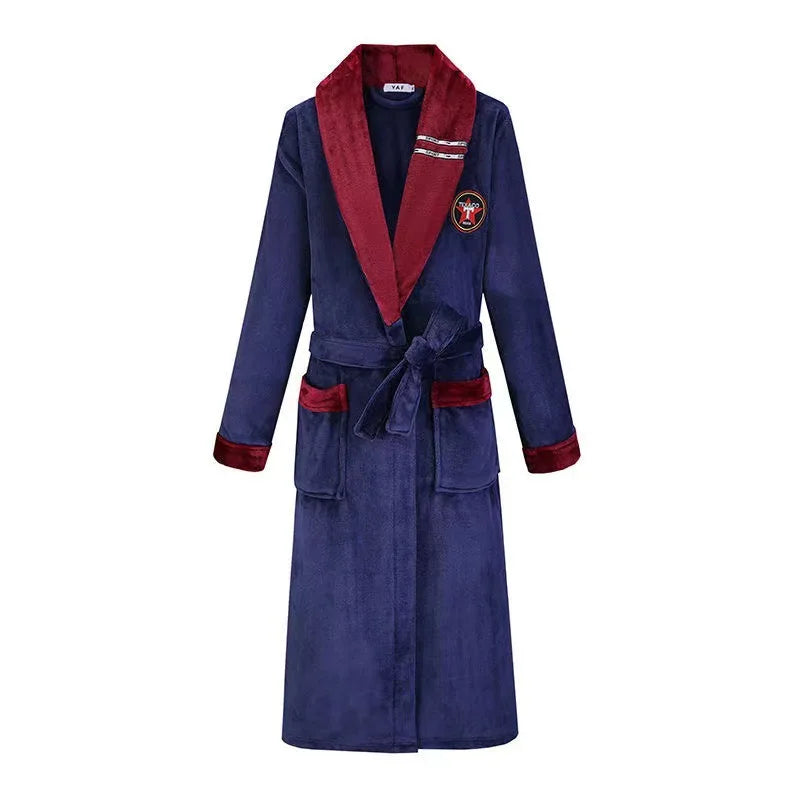 Robe de Chambre Flanelle Thermique Grande Taille