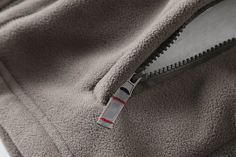 2025 New Winter Thicken Fleece Men Jacket Pockets Casual Polar Jackets Outdoor Cold-Proof Warm Overcoat Plus Size Outwear