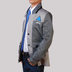 Unisex Adult Detroit Become Human Connor Replica Cosplay Outfit Classic RK800 Long Coat Masquerade Fancy Dress