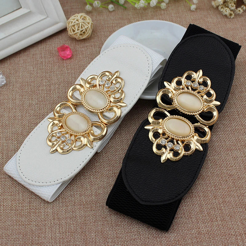 Fashion Women Retro Elastic Stretchy Dress Narrow Waist Belts Dress Accessories