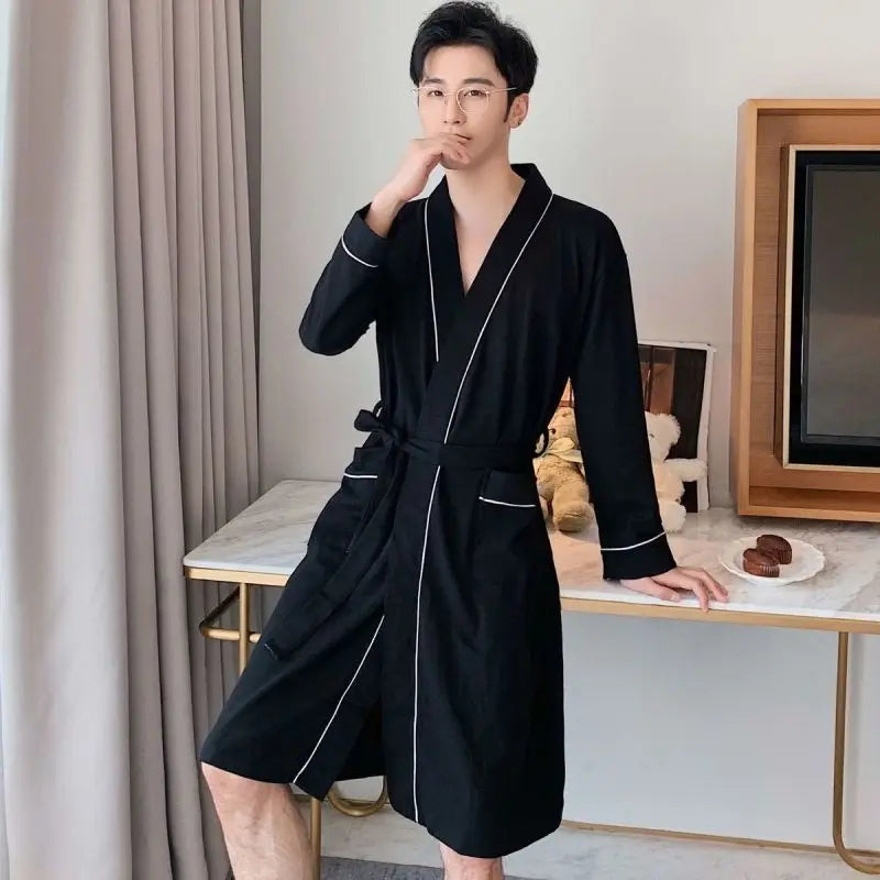 Robe de Chambre Coton Grande Taille M-3XL