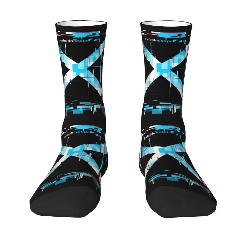 Techwear Men's Crew Socks Unisex Fun Japanese Future Tech Street Wear Style Spring Summer Autumn Winter Dress Socks