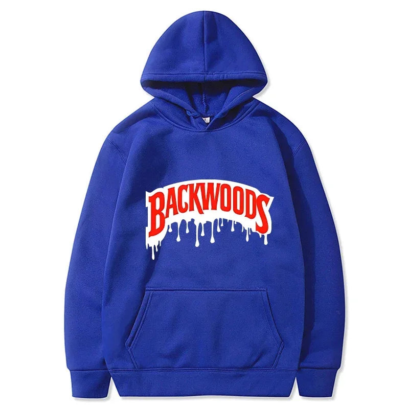 Dripping Backwoods Hoodies Men Fashion Letter Graphic Printed Sweatshirts Women Casual Cool Harajuku Streetwear Hooded Pullovers