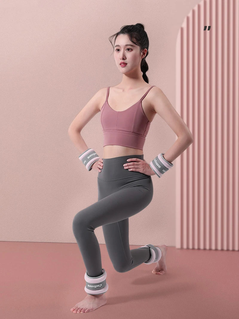 Poids de Cheville et Poignet Réglables – Yoga Running Fitness Sable de Fer