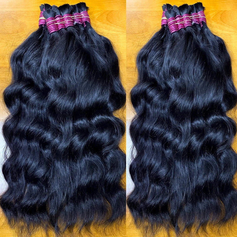No Weft 100% Human Hair Bulk Extensions Raw Vietnamese Tissage Human Hair Bundles Braiding Extensiones De Cabello Cheveux Cabelo