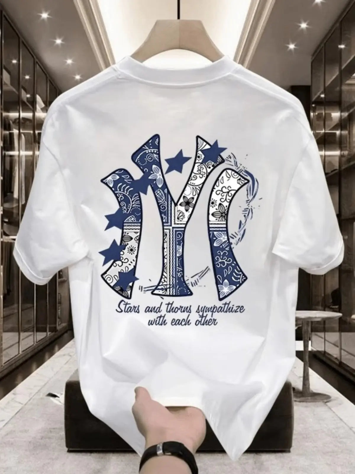 Street Trendy Brand Sports Logo Casual T-shirt Luxury Brand Men's and Women's Top
