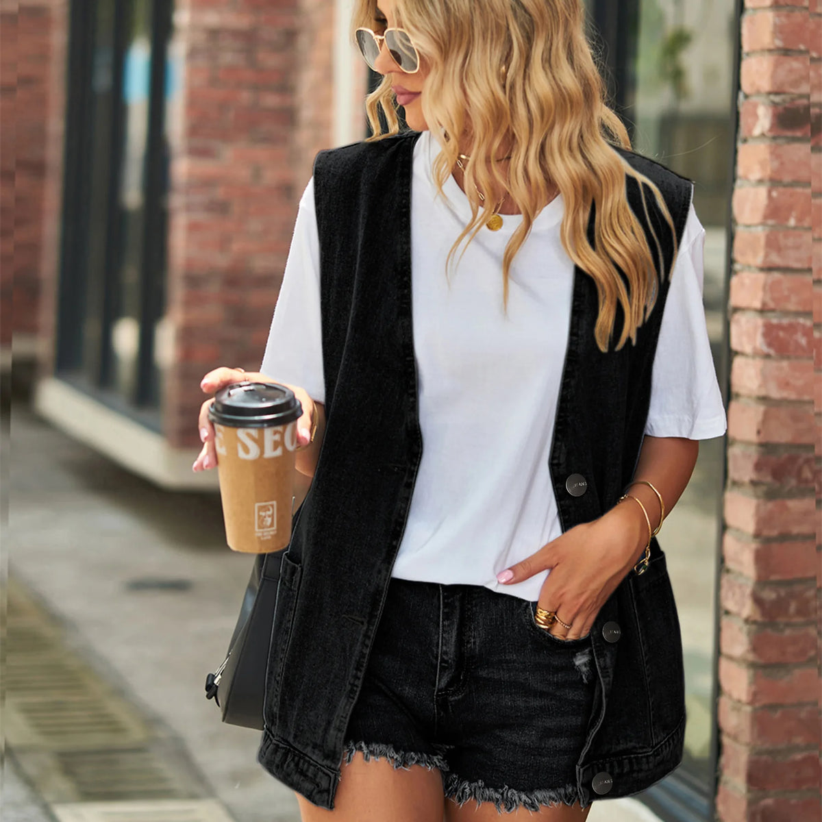 2025 Newest Fashion Denim Vest For Women Sleeveless Casual Loose Long Jeans Jacket Coat Street Hipster Female Clothing S-XXL