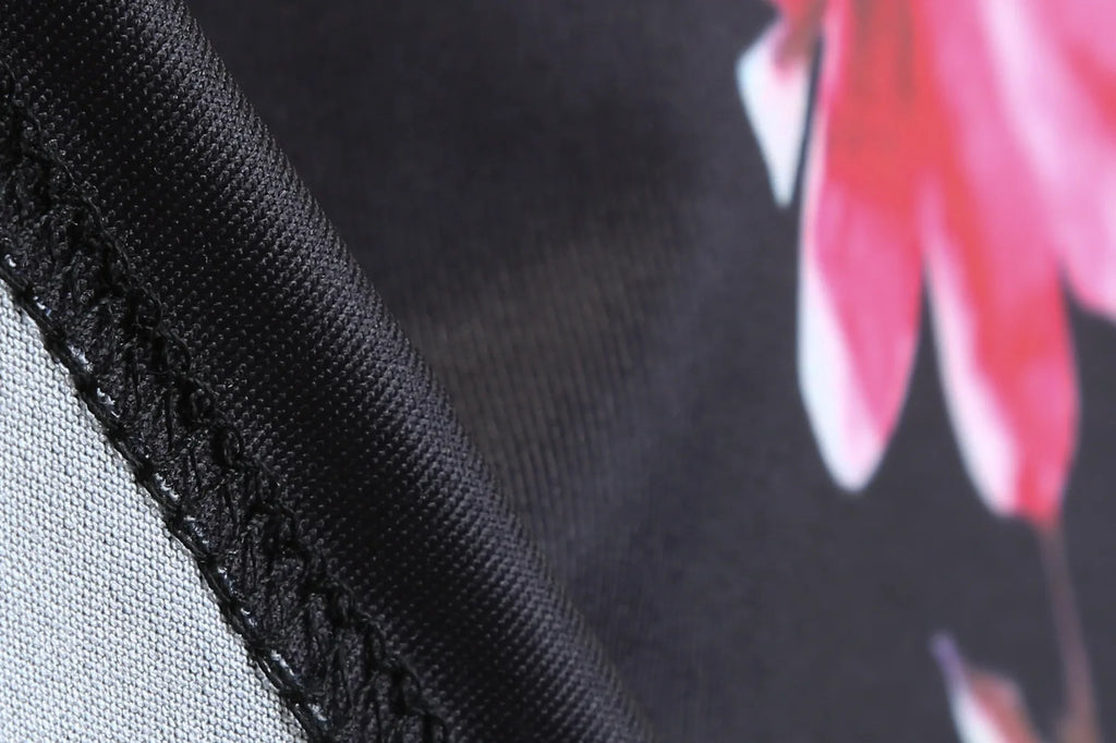 Dresses For Women Summer Style 2025 New Elegant Floral Printing Splicing Sexy Dresses Casual Office Lady Vestido Female Clothing