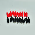 Pinces Crocodile Métal 28mm – Lot 20 Pcs Noir Rouge Test Électrique Batterie