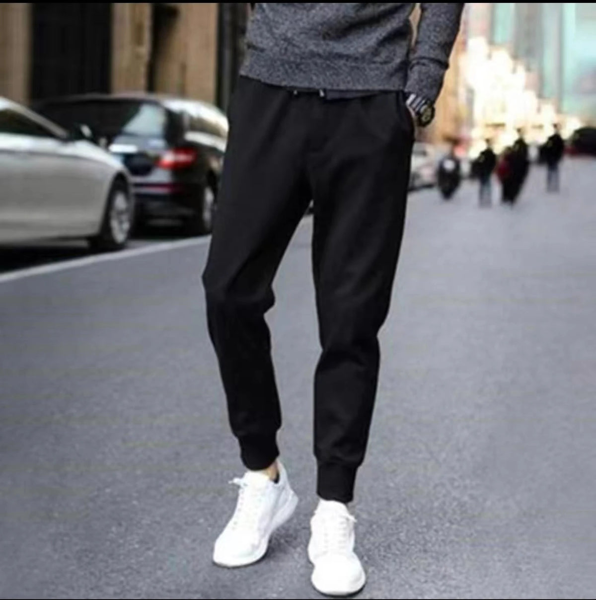 Thickened Lamb Velvet Men's Winter Outdoor Wear Windproof Coldproof Fleece Lined Trousers Large Size Warm Waterproof down Cot...