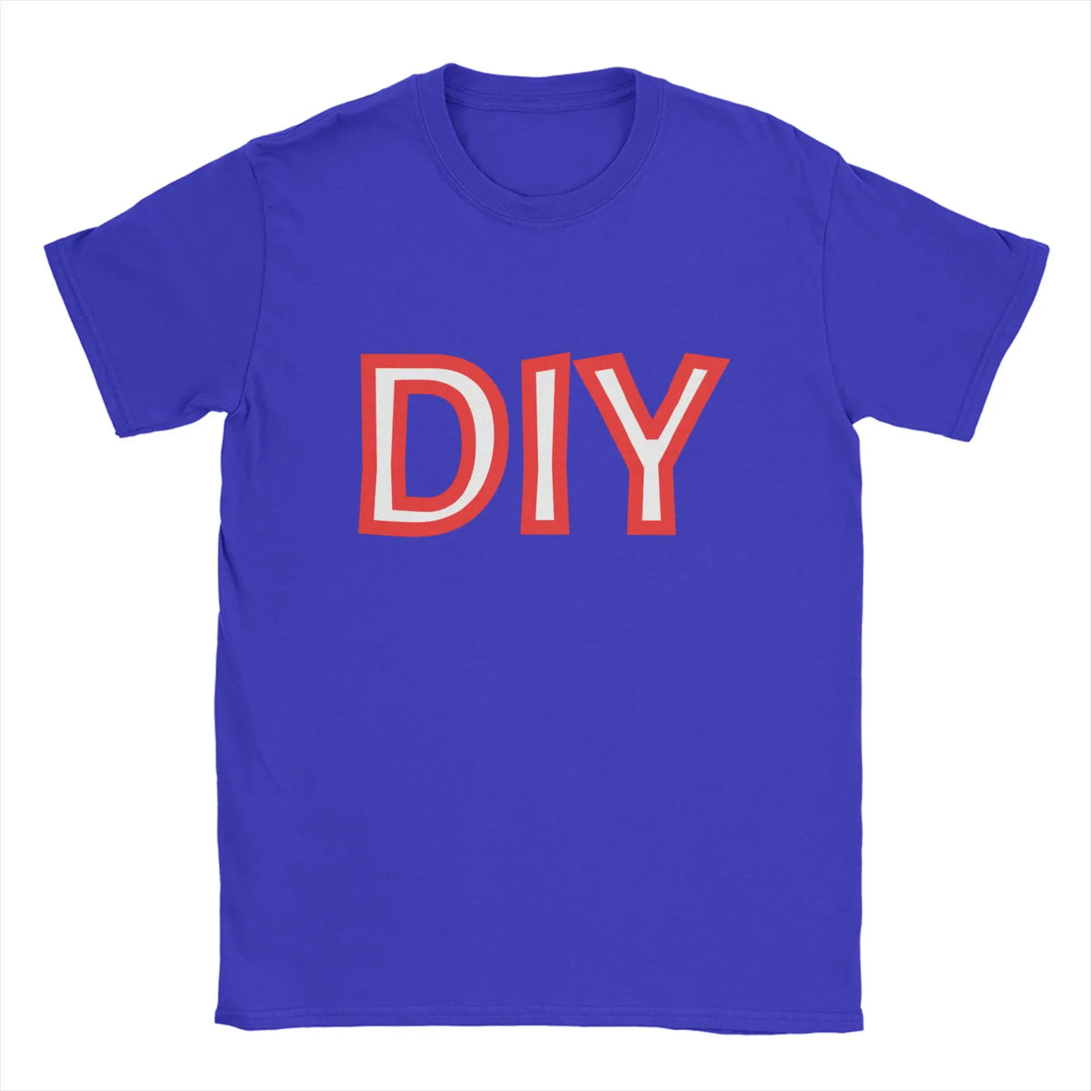 Men Women T-Shirts DIY Novelty Pure Cotton Tee Shirt Short Sleeve  T Shirts Round Collar Tops Plus Size Gift