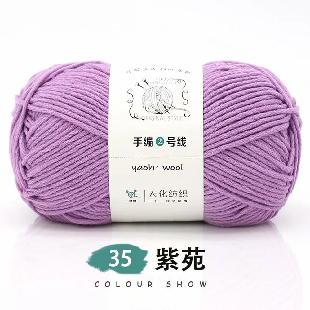 Pelote de laine soie et coton — Tricot, Crochet, Écharpe, Pull (100g)