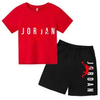 Ensemble enfant imprimé basketball – T-shirt et short