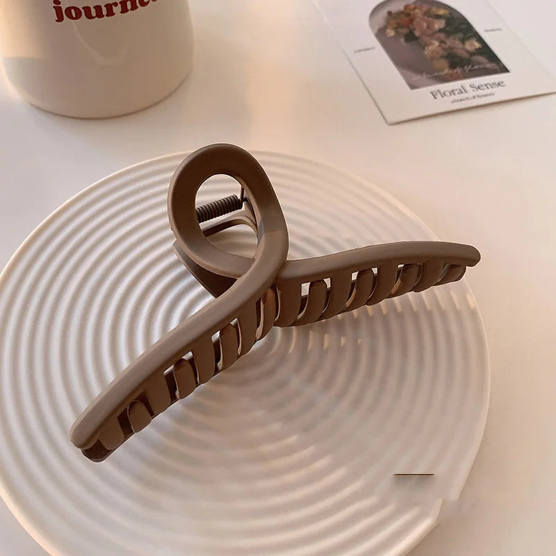 New large pan hair clip net red hair clip women's back hair clip hair volume more shark clip headwear