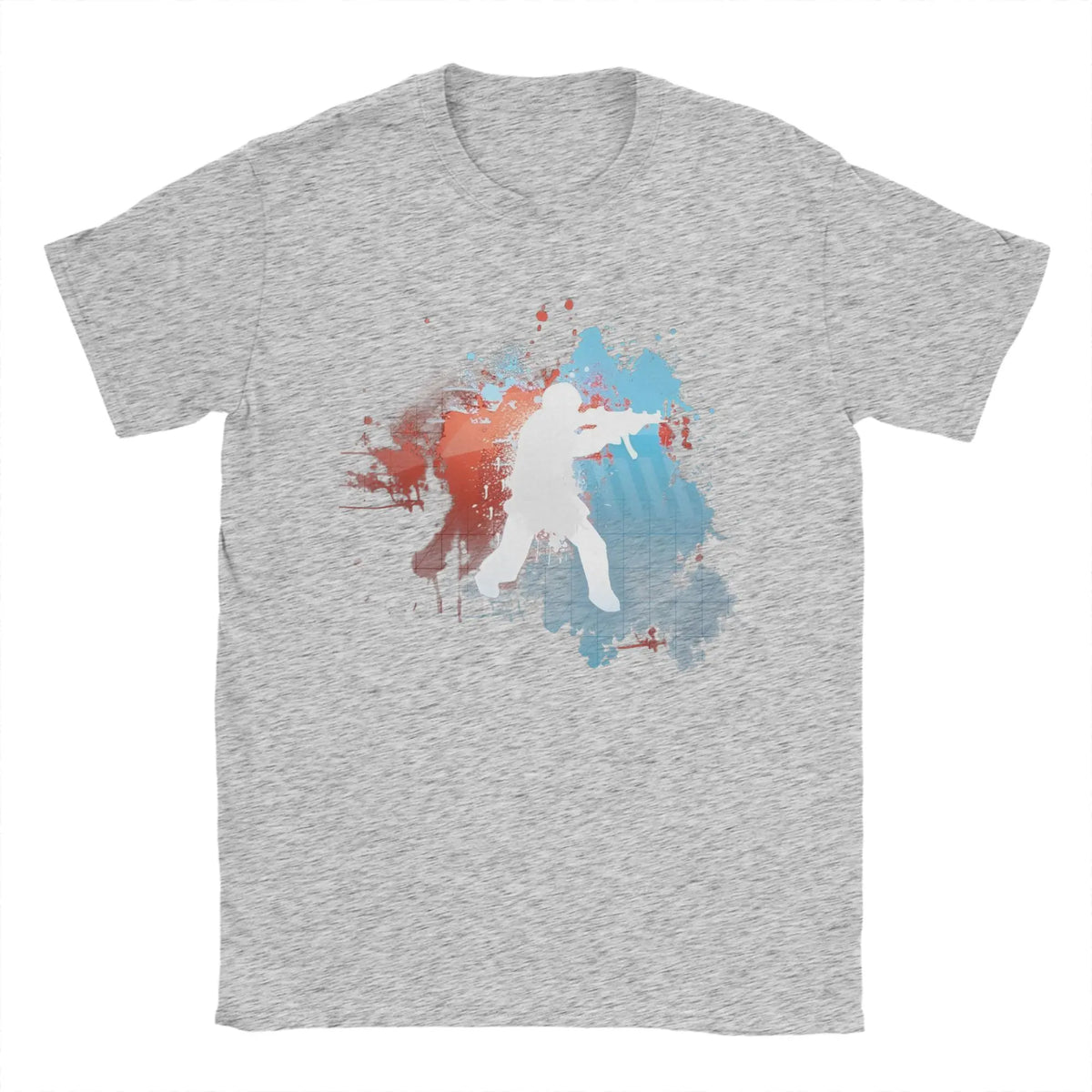Men's T-Shirts Counters Shooting Striking Go Awesome Cotton Tee Shirt Short Sleeve Game Silhouette T Shirts O Neck Clothes Gift