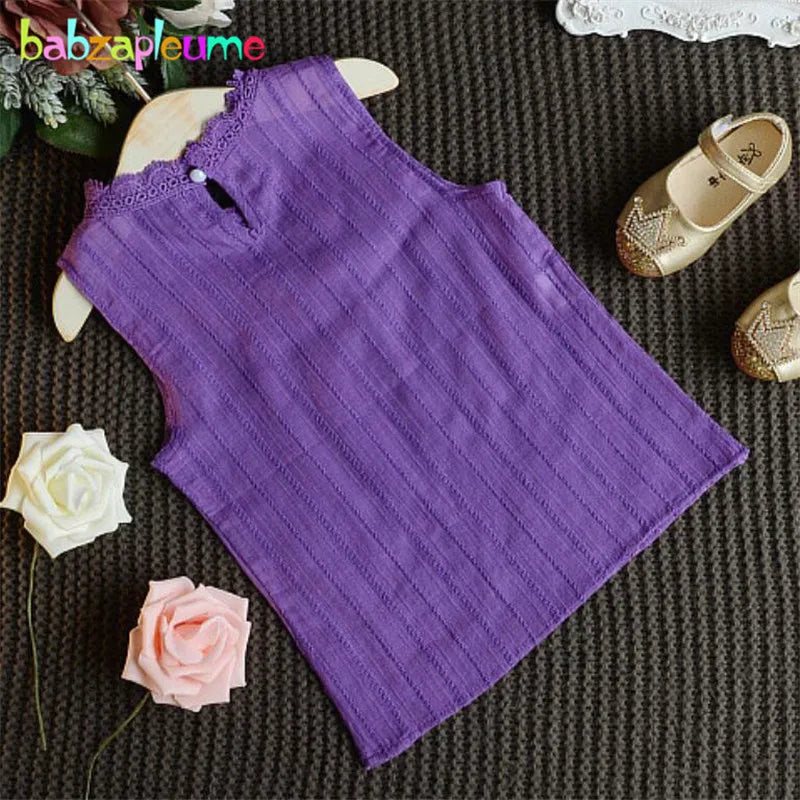 Kids Girl Clothes Set Infant Clothing Sleeveless Vest+Skirts 2Pcs Clothing Set Fashion Toddler Costume Children 0-7Year BC1383