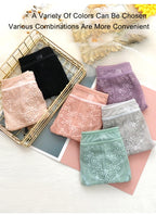 Women Transparent Lace Panties Large Sizes with High Waist Summer