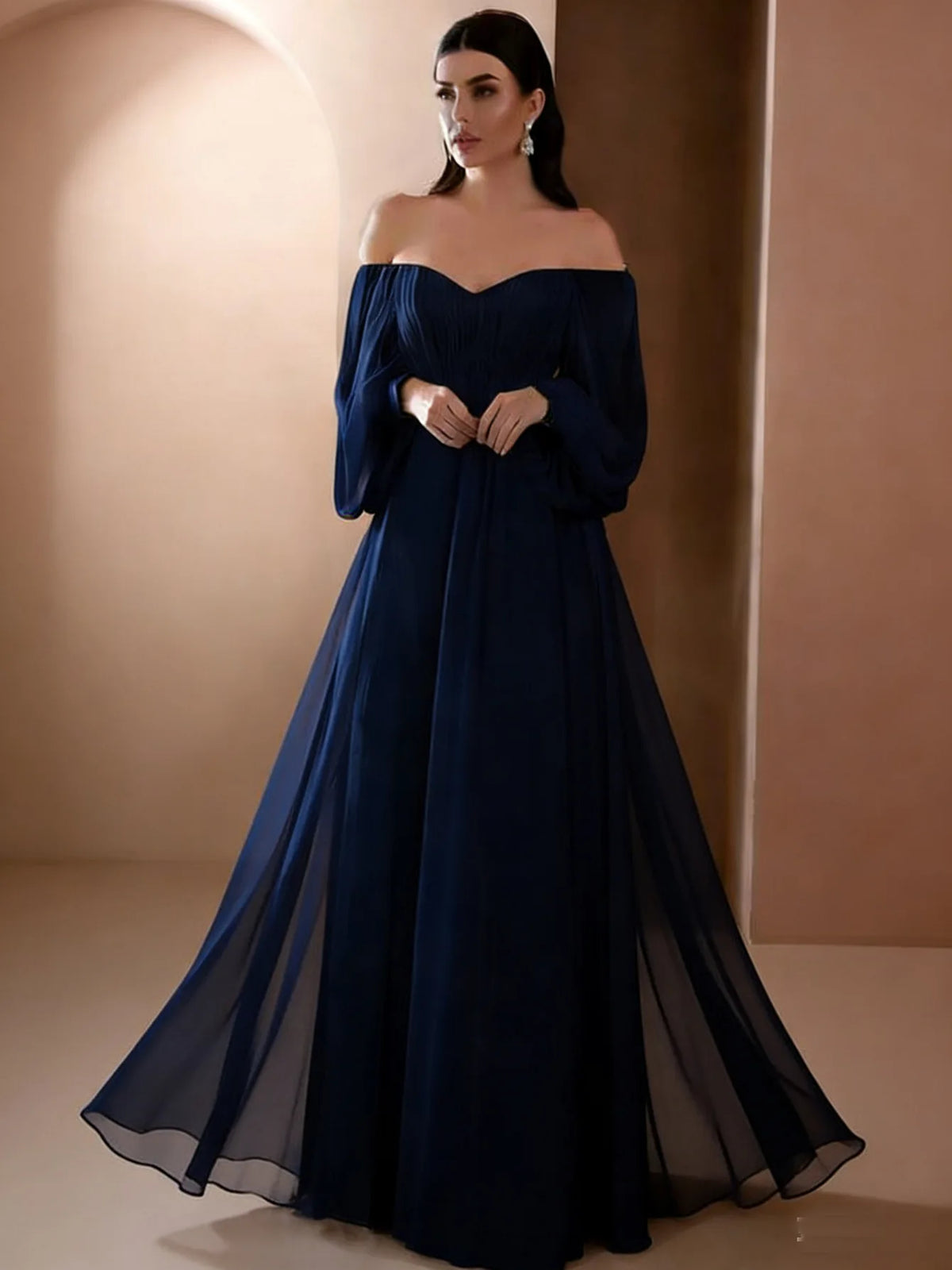 Robe femme A-line mi-longue – Coupe ajustée