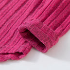 Baby Girl Clothes Set 3-8Y Knitted Long Sleeve Tops + Pants Kids Ribbed Jumpsuit Autumn Winter Warm Outfit Children Clothing
