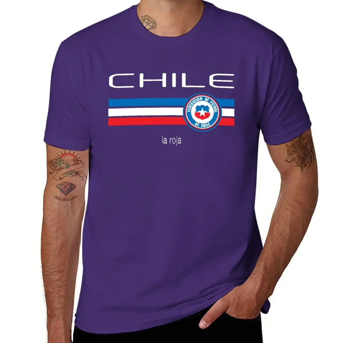 T-shirt Chili football homme – Imprimé vintage en coton