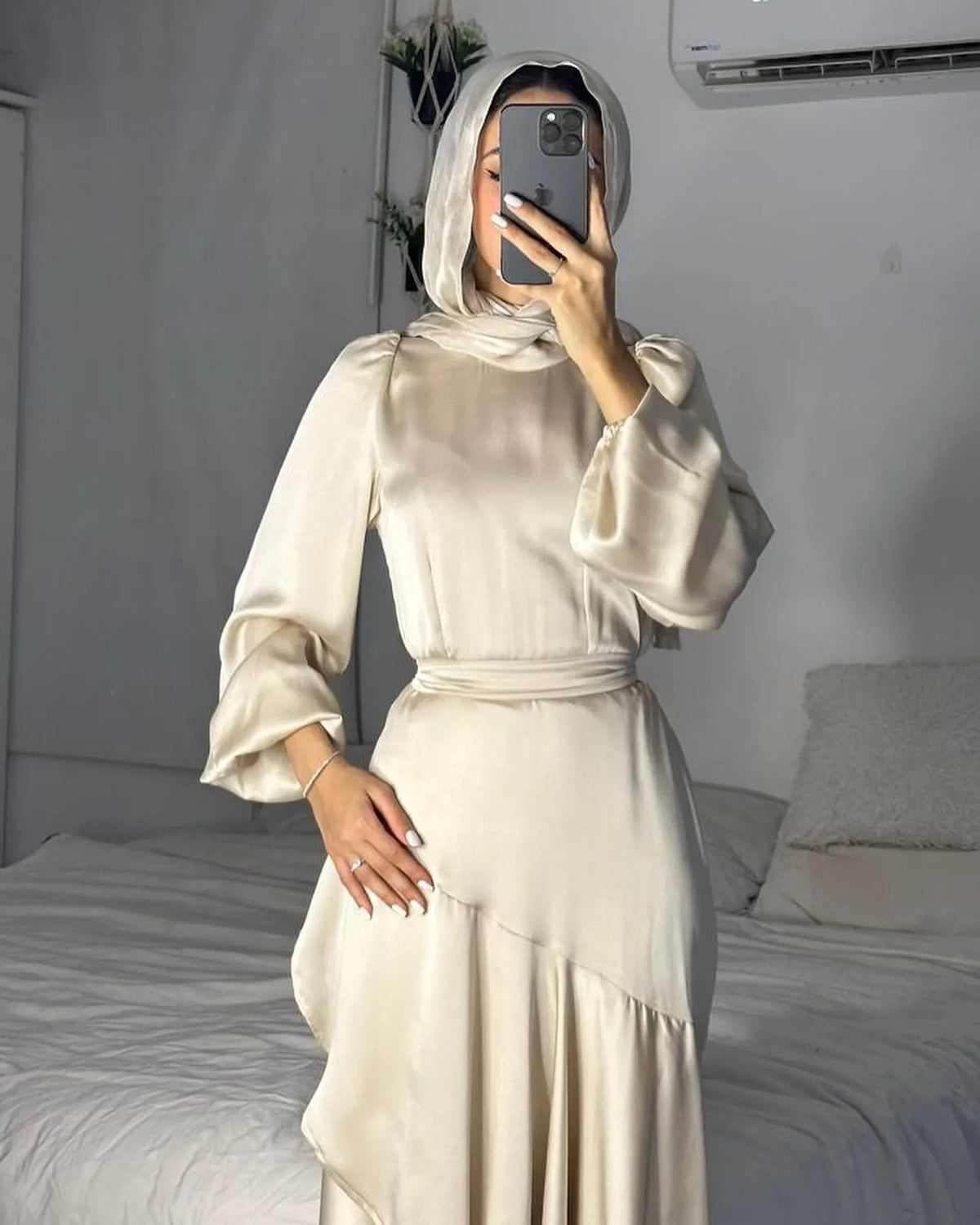 Robe longue femme type abaya – Coupe élégante