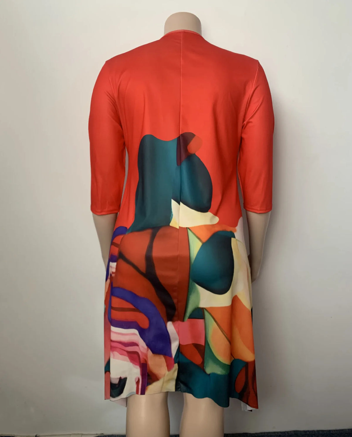 Casual Long Sleeve Woman Dress Office Lady Spring Summer Fashion Elegant O-neck Floral Print Dresses For Women 2024 Female