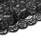 2025 Summer 2 Pcs Women's New Sexy Lace See-Through Pajamas Black