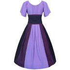 Costumes Halloween pour femmes,robe trapèze rétro médiévale,couleur