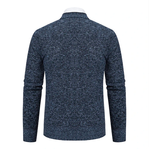 Cardigan Tricot Homme Col V – Pull Casual Chaud Automne Hiver M-4XL