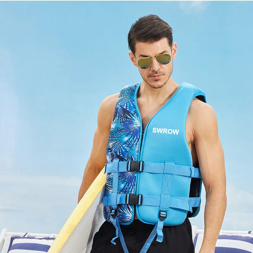 Gilet de Sauvetage Néoprène – Sport Nautique Bateau Kayak Adulte Enfant XS-2XL
