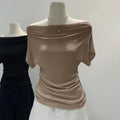 Summer Women's Slim Fit Multi Style Casual Fashion Short Sleeved T-shirt Basic Versatile Breathable Plus Size Shirt Top